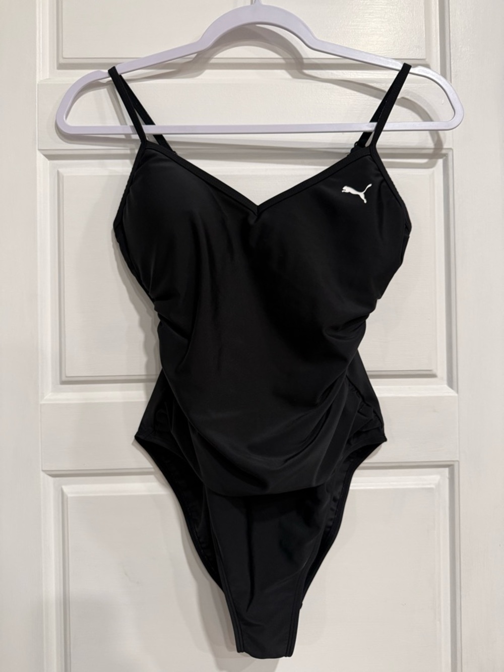 Puma Black One Piece Swimsuit Women’s Size Small Adjustable Strap Athletic NWOT